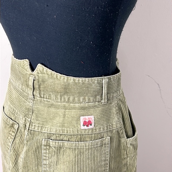 Club Smart Anthropologie Sage Green Corduroy skirt Size Medium - Picture 10 of 12
